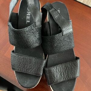 Sorel Black Textured Footwear